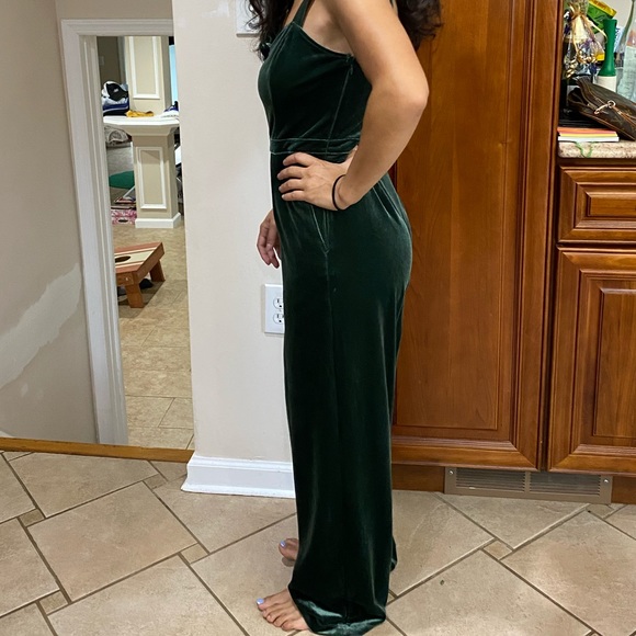 Abercrombie & Fitch velvet Green Jumpsuit Romper - Picture 9 of 9